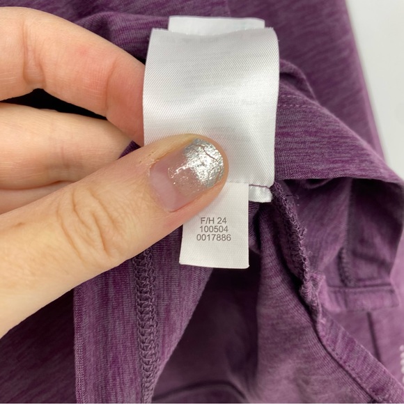 Title Nine Grace Raglan Tee Long Sleeve Purple - Picture 9 of 9